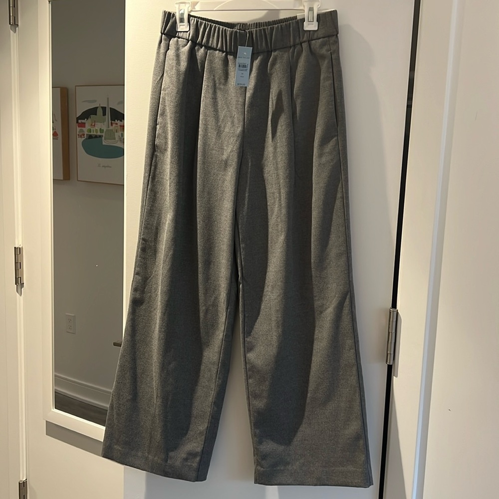 NWT Ann Taylor High Rise Wide Leg Pull on Pant